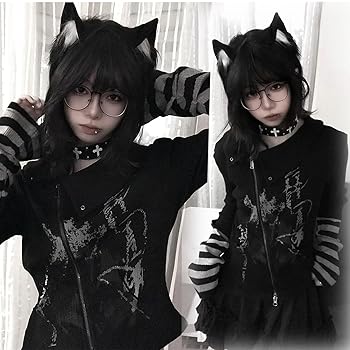 Amazon | [LAVASEON] シャツ 長袖 パンク レディース 原宿系